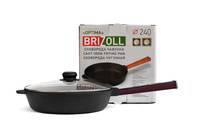 Сковорода универсальная Brizoll Optimа Bordo O2460-P2-C 24х6 см