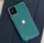 Силиконовый чехол для iPhone 11 Pro Max - Глянец с рамкой под металл, Зеленый+Золото