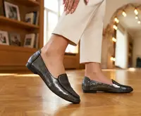Туфли балетки женские серебристые Т1495 40