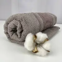 Рушник для обличчя махровий Febo Vip Cotton Ecre Туреччина 6393 коричневий 50х90 см