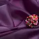 Ткань органза шелк однотонная слива