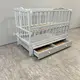 Кровать детская Baby Comfort Малюк с ящиком и маятником серый