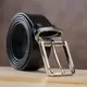 Ремень мужской GRANDE PELLE 00249 кожаный Черный
