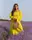 Платье FLS1581 Жёлтое Oversize S-L