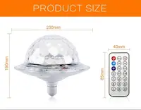 Світлодіодна обертаюча лампа RD-7202 з Bluetooth для вечірок ∙ Диско-куля з динаміком у патрон RD-7202