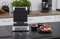 Вафельниця MPM MGO-41 1600 Вт срібляста