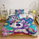 Постельное белье 3D полуторное из микросатина Unicorn Dreams 31438 150х215 см 70х70 см