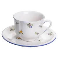 Столовый набор посуды тарелок и чашек 32 предмета на 6 персон Retro Floral фарфоровый, обеденный столовый сервиз тарелок YY78-9A