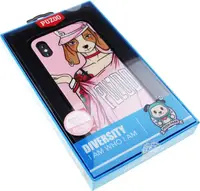 Чохол-накладка PUZOO Glass Printing with TPU Yuppie iPhone X Annie Pink