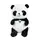 Мягкая игрушка Панда, высота 48 см. Black and white (144908)