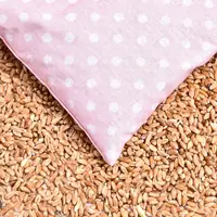 Подушка грілка з пшеницею 15x23 см IDEIA еко-продукт для зігрівання та релаксації пудра бавовна