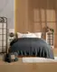 Постельное белье с муслиновым покрывалом Nil Home Soft Pike Серый 200х220см