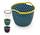 Корзина с ручками Stenson TD00909-M 25.5х25.5х21см