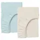 Простыни на резинке 180х200х20 набор BEIGE/BLUE