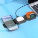 Зарядка Qi Hoco Unique 3-in-1 folding magnetic wireless fast charger CQ4 |15W|