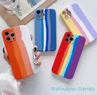 Силиконовый чехол для iPhone 13 Pro - Rainbow, Разноцветный / Зеленый