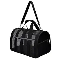 Сумка переноска для кошек и собак M 42x26x22 см CosmoPet CP-46M Black