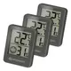 Термометр-гігрометр Bresser Temeo Hygro Indicator 3шт Grey 7000010QT5000