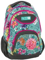 Женский рюкзак с цветами Paso 28L, 18-2708EW разноцветный