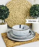 Сервіз столовий Ardesto Marmo AR0018MRBW/2 18 предметів білий