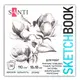 Скетчбук для рисования Santi Flowers 743204 18х18 см 30 листов