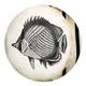 Подушка пуфик круглая Fish 35 см (PP_SEA005)
