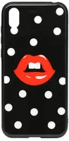 Чехол-накладка TOTO Cartoon Print Glass Case Huawei Y5 2019 Red Lips