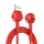 Кабель Baseus Lightning Maruko Video Cable 1m, Red (CALQX-09)