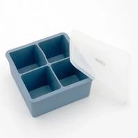 Форма для льоду з кришкою Lessner Sky Blue 10311 13х13х6 см синя