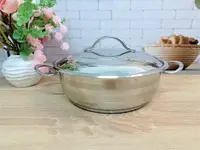 Кастрюля с крышкой OMS 2006-24 24 см 2.8 л серая