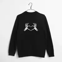 Свитшот "Skeleton heart" женский, Черный, XXL