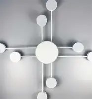Люстра світлодіодна стельова LED світильник для квартири на стелю лед 26460 Білий 10х100х100 см.