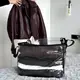 Прозрачная прямоугольная сумка ORGANIZE для вещей с ручками L 43x29x37 см (черная)