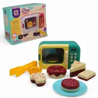 Игрушка на батарейках "Микроволновка с продуктами" (зеленая)