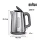 Электрочайник Braun WK 1500 GY 1.7 л серебристый
