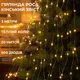 Гирлянда светодиодная конский хвост GarlandoPro 600LED Роса 20 линий 8 режимов 3м конский хвост гирлянда Желтый