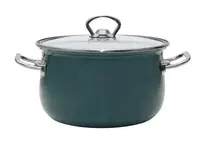 Кастрюля с крышкой Infinity Petrol Blue SСE-P555-6667324 22 см 5 л