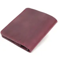 Кожаное матовое портмоне Shvigel 16604 Бордовый