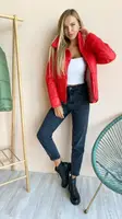 Куртка женская демисезонная красная П956