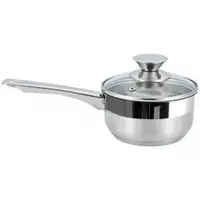 Ківш зі скляною кришкою Gusto Solo GT-1203-14 14 см 0.9 л
