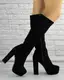 Женские сапоги на каблуке Fashion Anita 1272 36 размер 23,5 см Черный