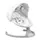 Укачивающий центр для ребенка MoMi Kenani Light grey с Bluetooth / Детский шезлонг качели для новорожденных