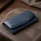 Женский стильный кошелек с удобным функционалом кожаный CANPELLINI 21725 Синий