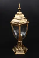 Фонарь уличный на ножке 25506 Золото 37х15х20 см.