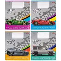 Зошит 12 арк клітинка "Fast Car" "Мрії збуваються", 20 штук