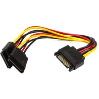 Кабель PowerPlant SATA - 2xSATA 0.15м