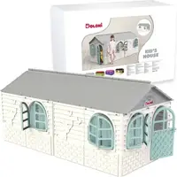 Игровой домик со шторками Doloni Toys 02550-25 129х256х120 см