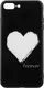 Чехол-накладка TOTO Glass Fashionable Case Apple iPhone 7 Plus/8 Plus White Heart on Black