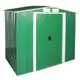 Сарай металлический ECO 202x122x181 см зеленый с белым Сарай для сада дачи Хозблок Хозблок для сада