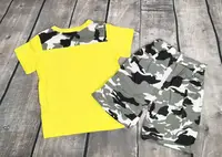 Літній костюм для хлопчика камуфляж жовтий верх 1183, розмір 100